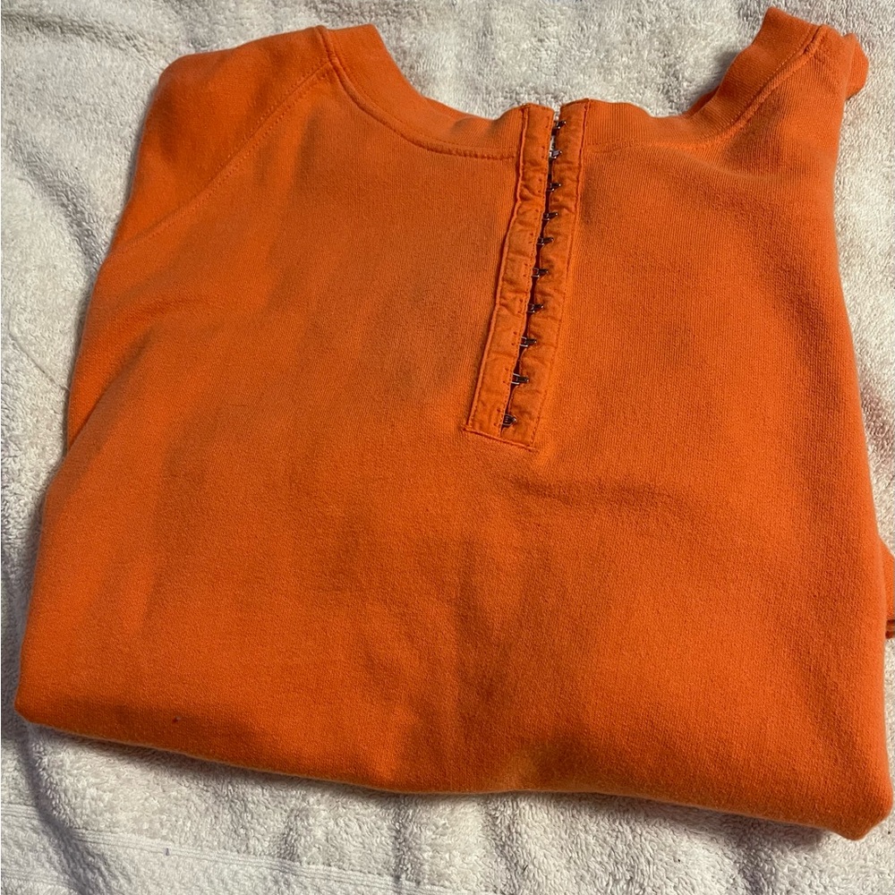 Orange Pullover Top. Size 1X - Picture 1 of 4